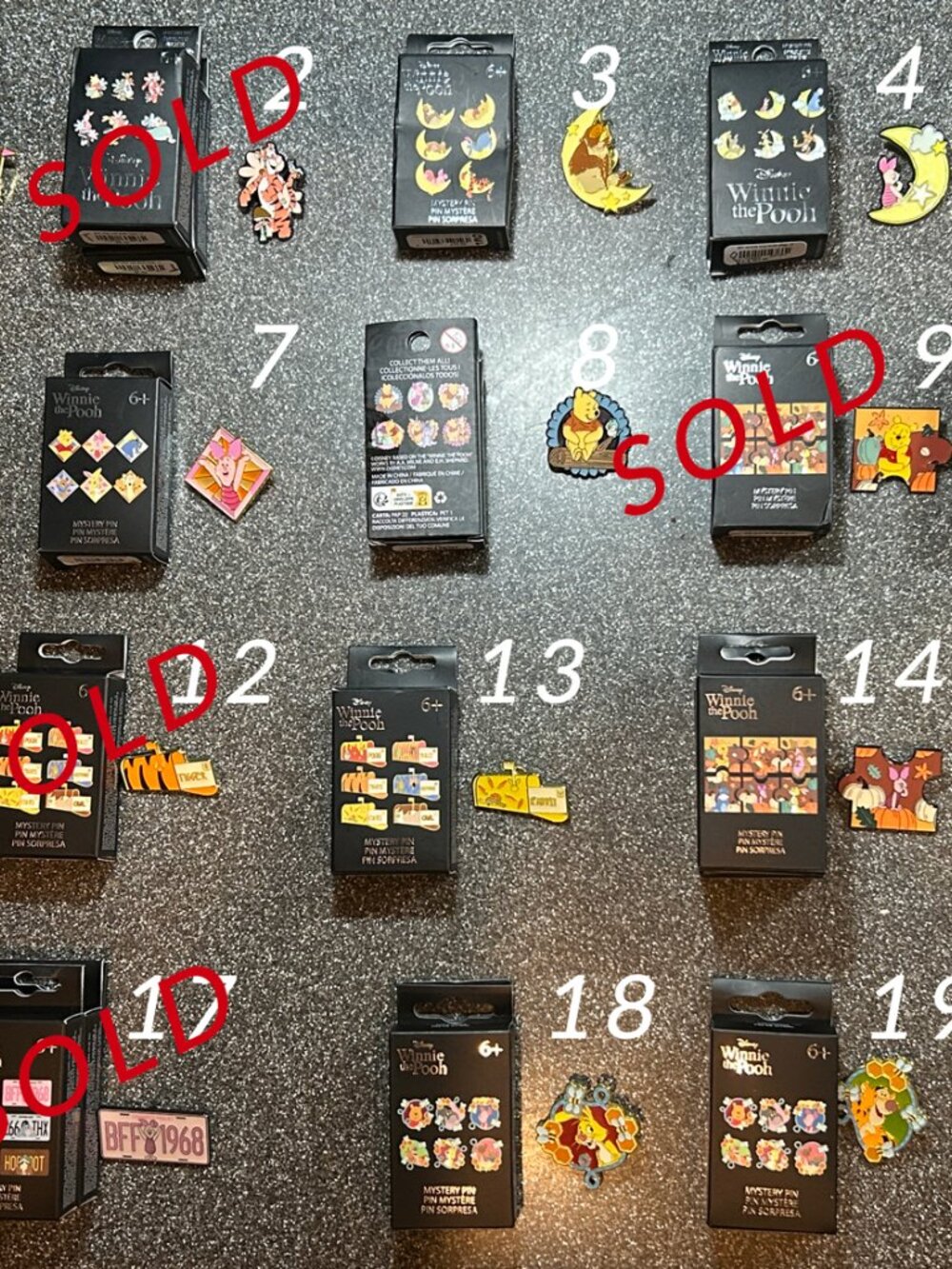 Buy/Trade Pooh & Friends Blind Box Mystery Pins - updated 6/7/2026